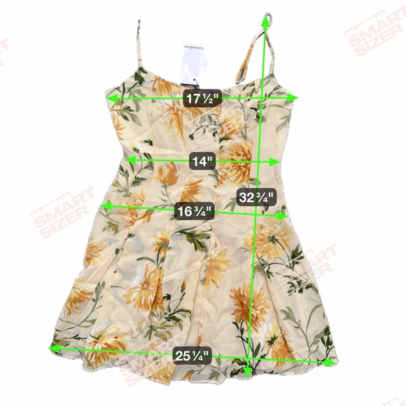 REFORMATION Annelise Mini Dress Floral Yellow Sundress Size 6 $218 NWT